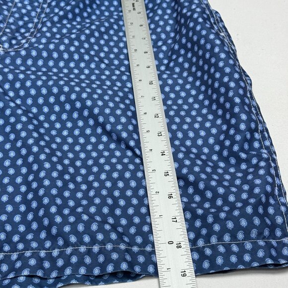 Peter Millar Blue Polka Dot Swimsuit Board Shorts Drawstring Waist & Pockets XL. - Picture 8 of 15